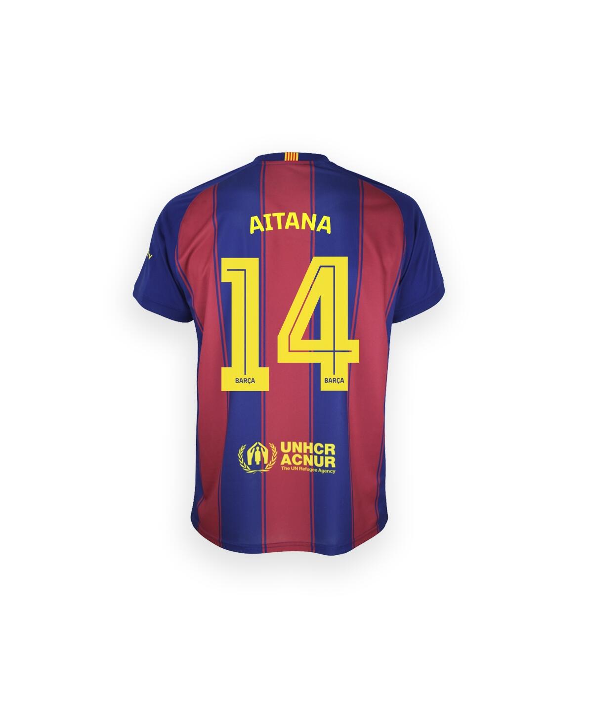 Camisola Aitana Principal Futebol FC Barcelona Réplica Oficial 25/26 Adulto 3/7