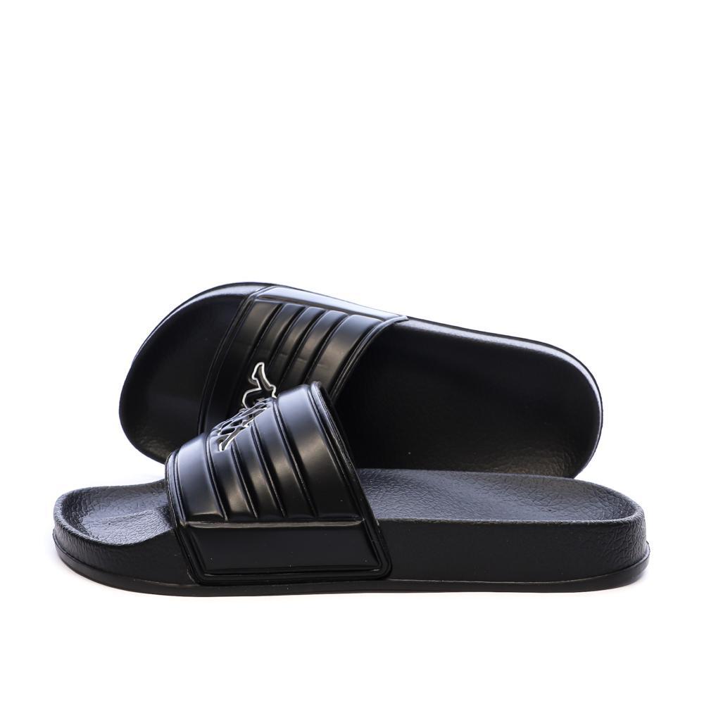 Kappa Sarty Kid's Black Logo Sliders