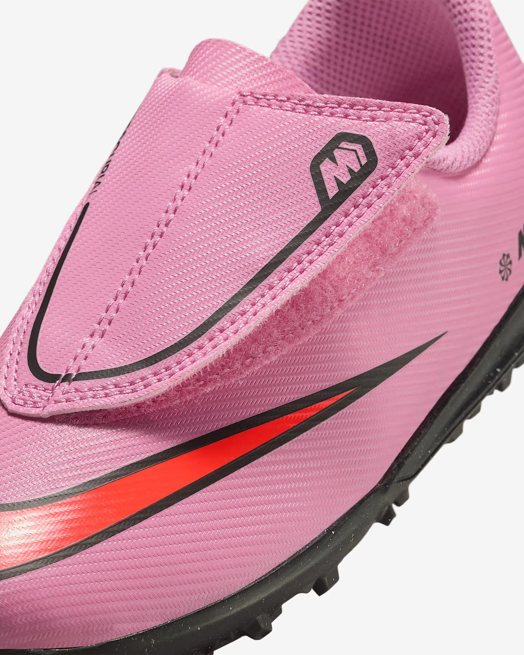 Scarpe da calcio kids tf - erba sintetica nike rosa 2/4