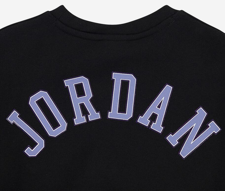 Felpa ragazza jordan blue jeans & blind - nero 3/5