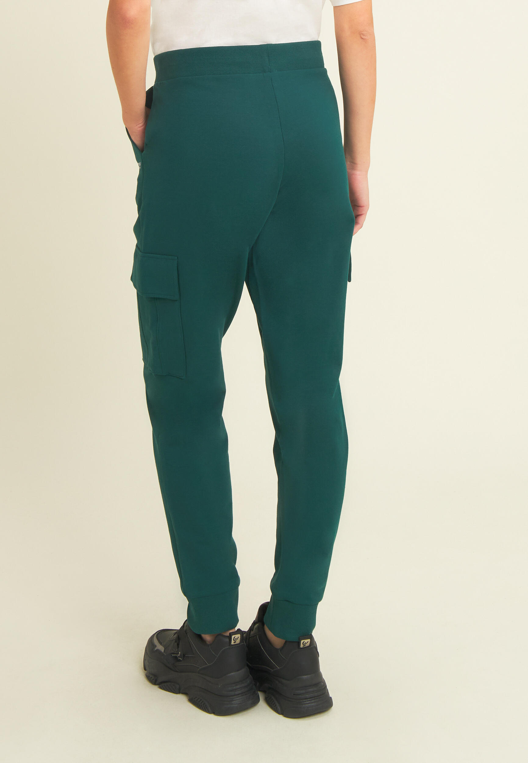 Pantaloni sportivi in felpa con tasconi laterali 3/5