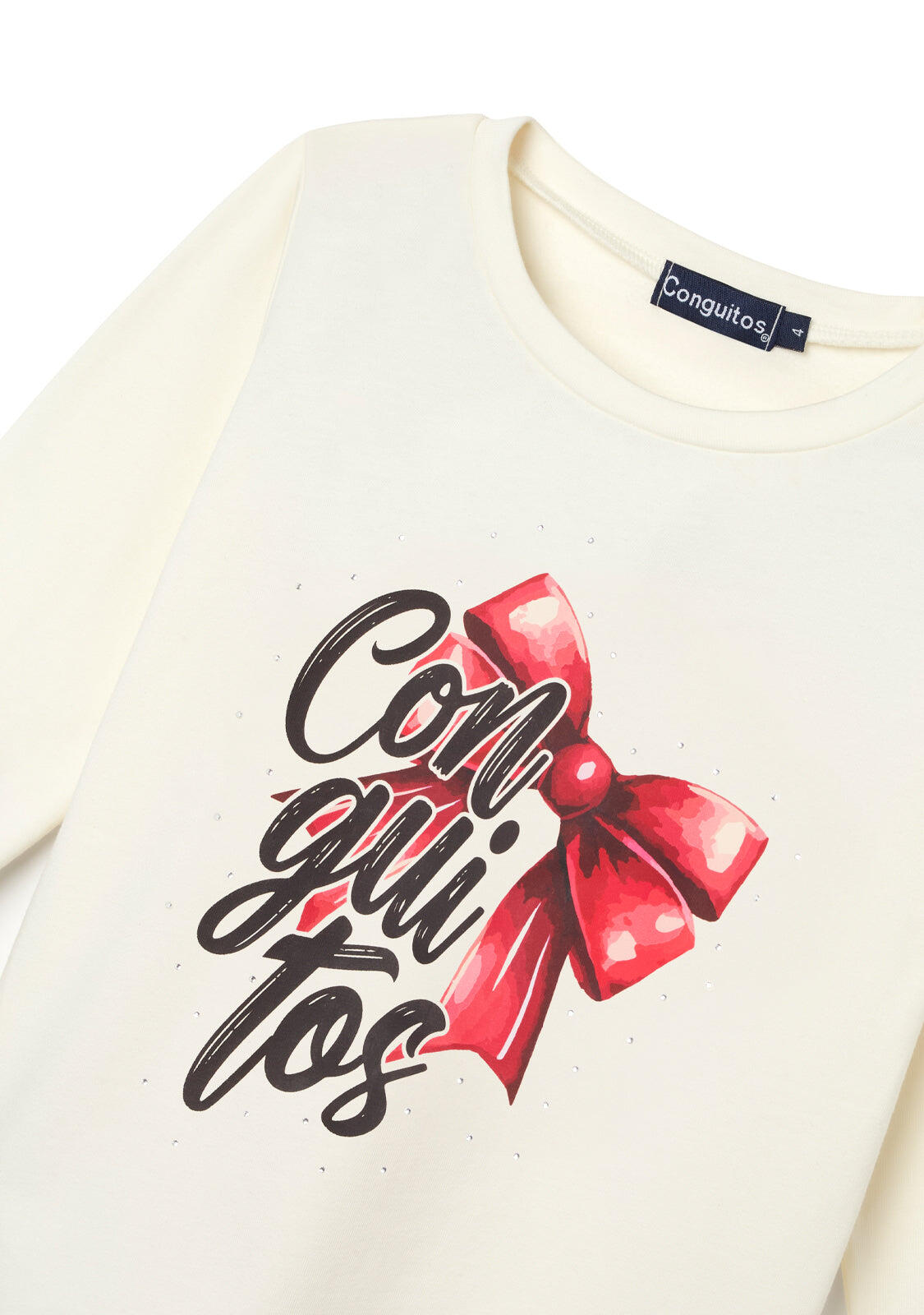 Camiseta Niña Manga Larga Con Estampado 2/4