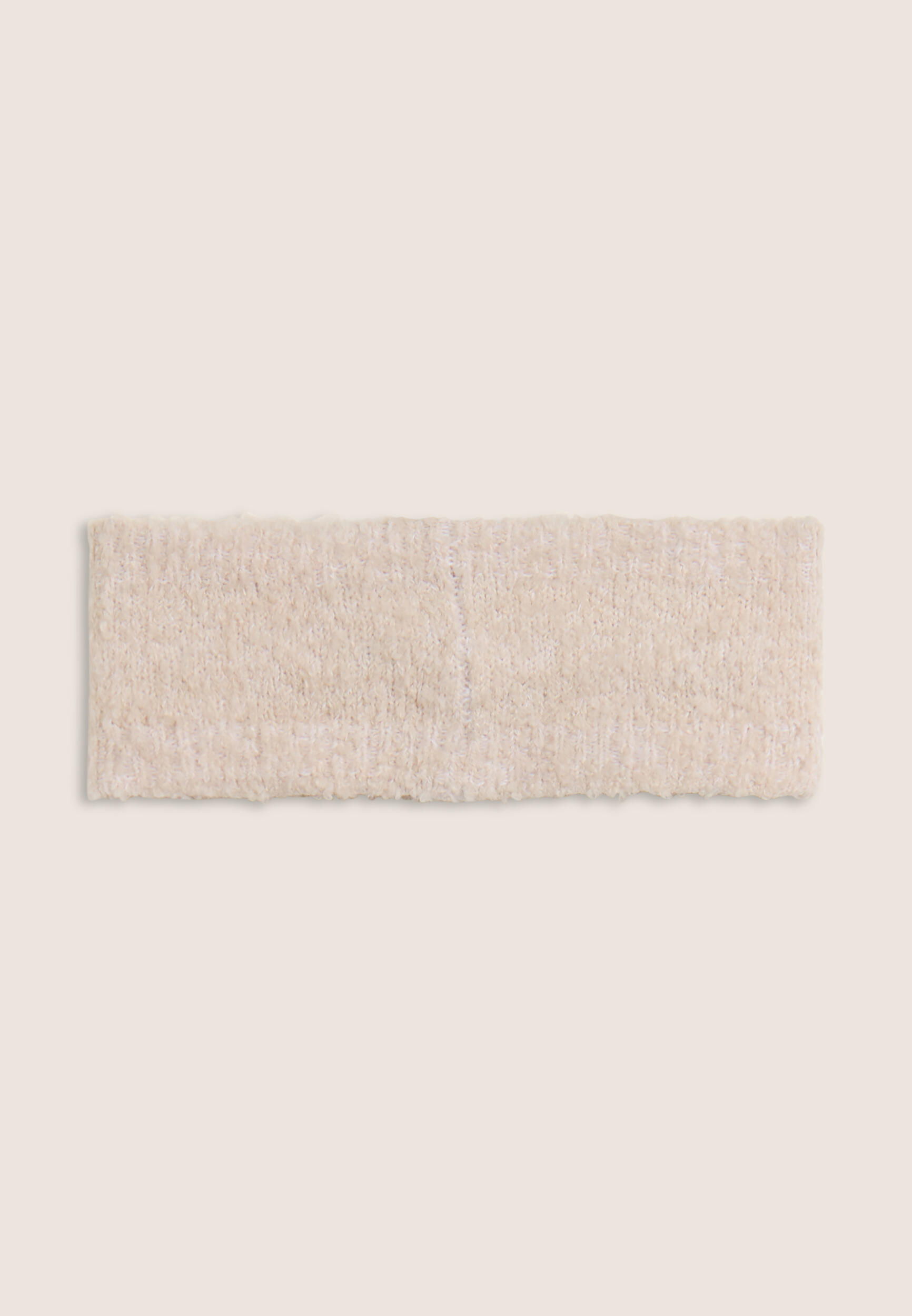 Fascia per capelli bouclé con logo dorato FY 2/3