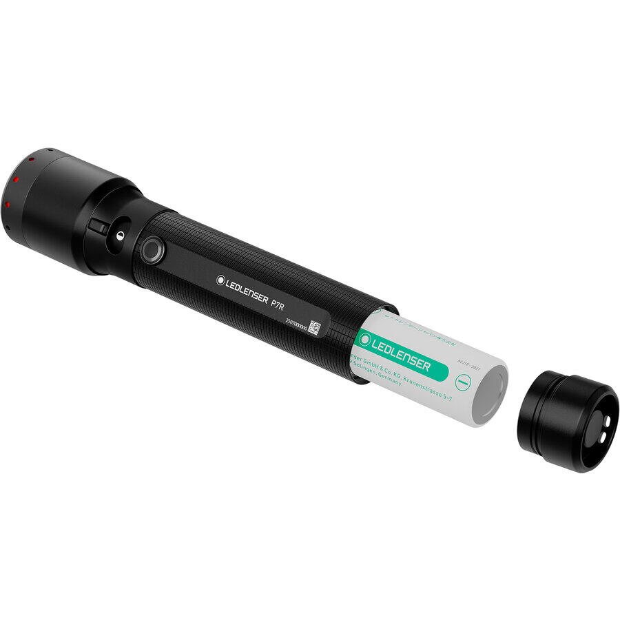 Lampe torche LED rechargeable – 2000 lm, IP68, portée 320 m, USB-C – P7R 3/7