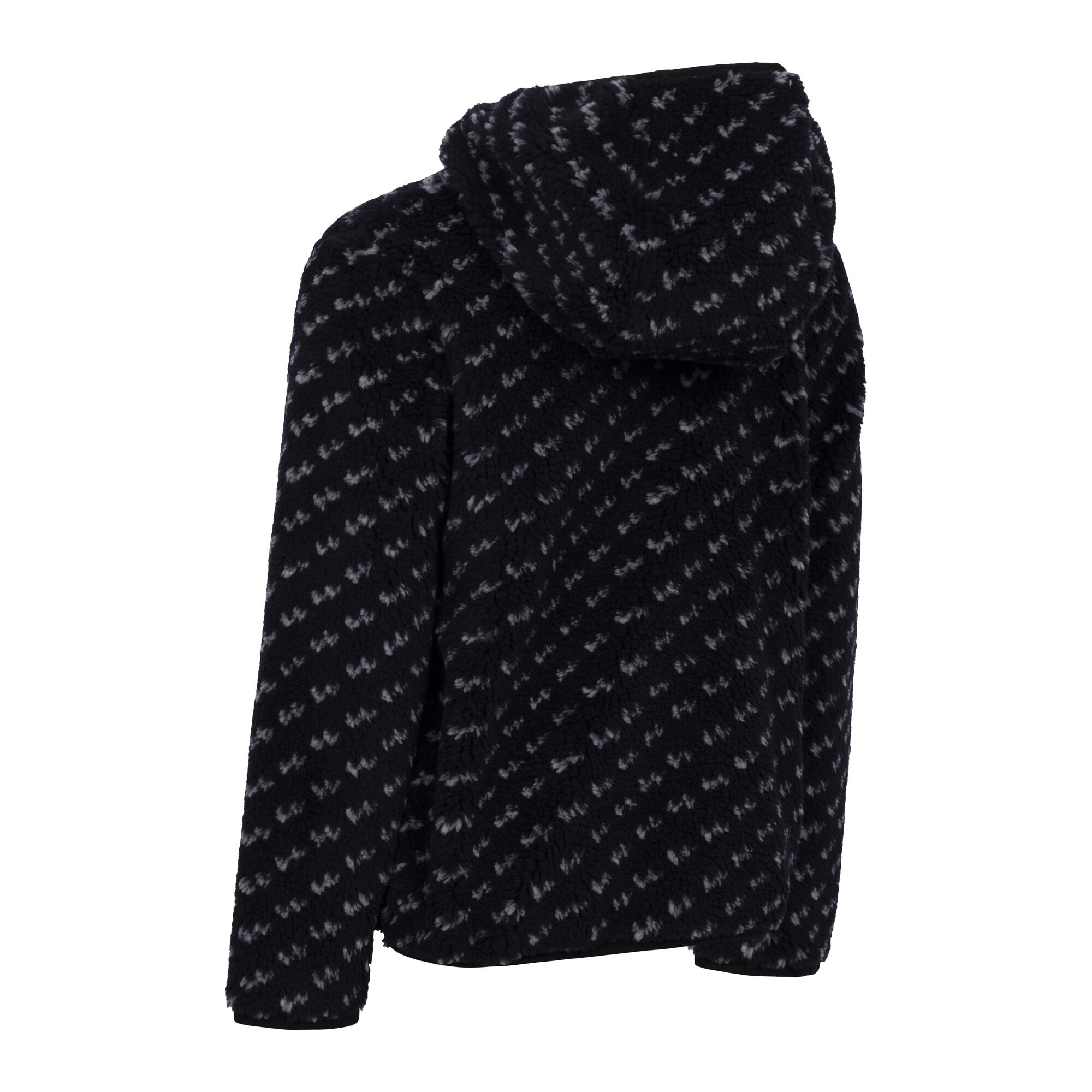 Felpa Con Cappuccio E Zip Intera Bambini Trespass Frax Nero 2/5