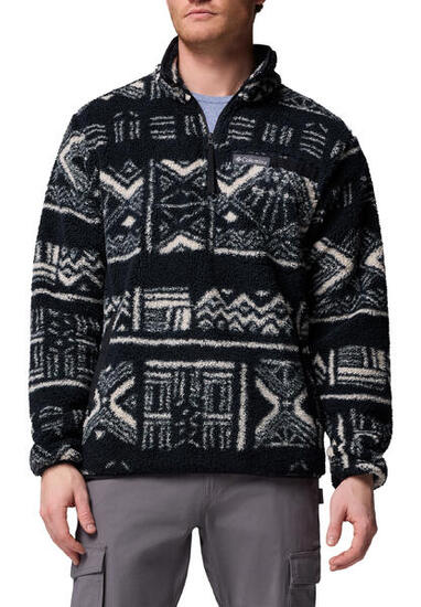 Fleece Pullover Herren - COLUMBIA Rugged Ridge™ High Pile Half Zip - Black