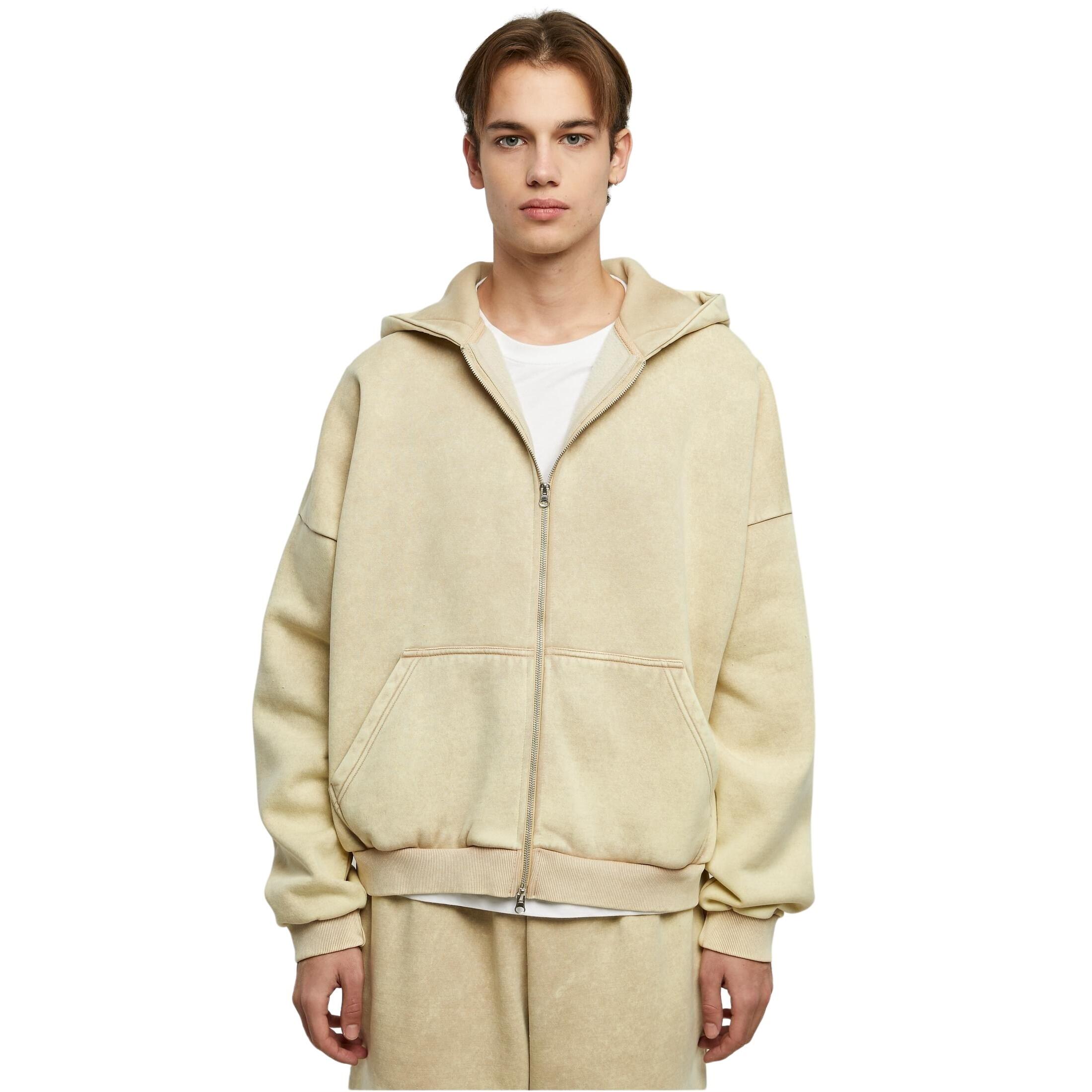 URBAN CLASSICS Felpa con cappuccio e zip Urban Classics 90's Heavy Sand Washed