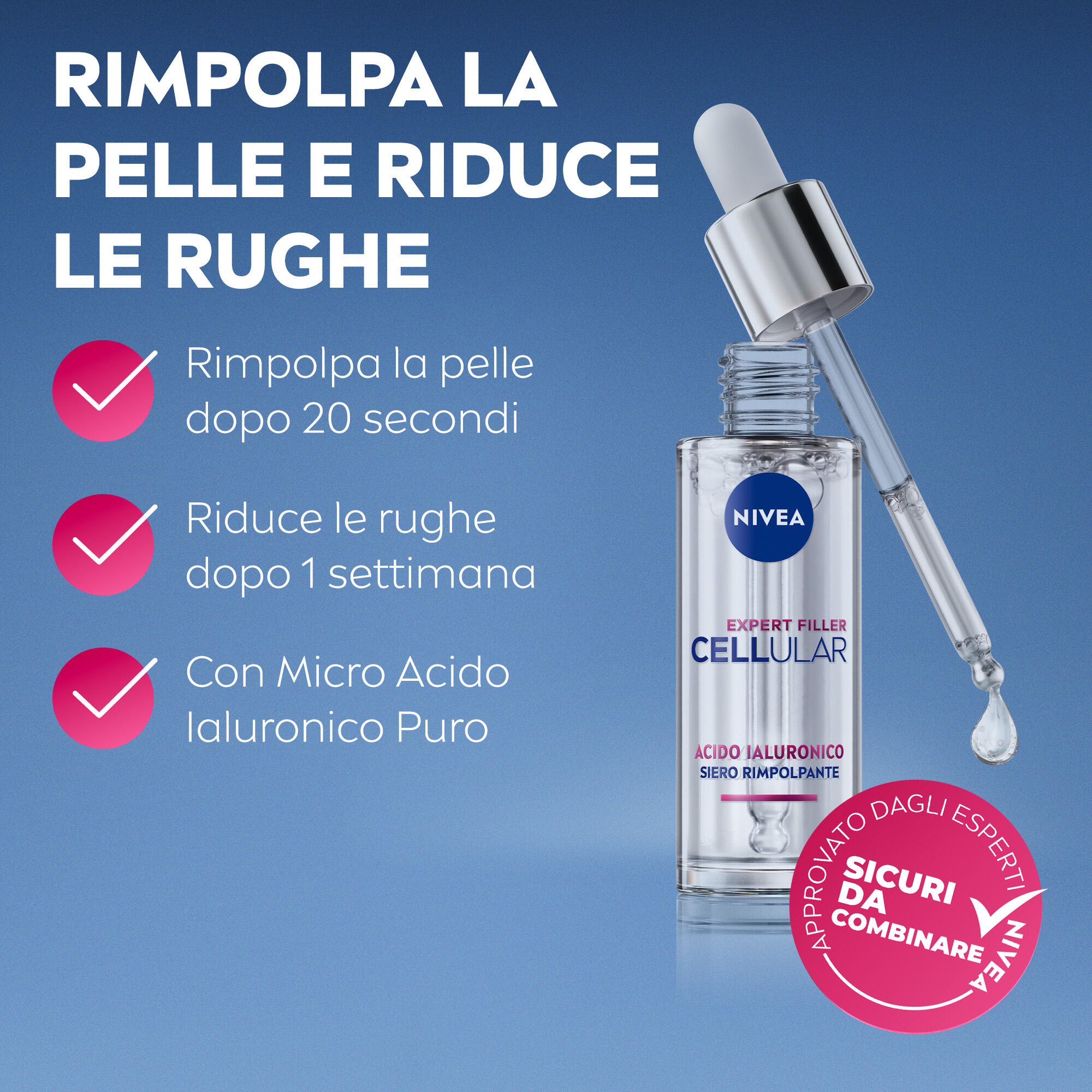 NIVEA Cellular Expert Skincare Kit with Hyaluronic Acid and Bakuchiol Serums 2/7
