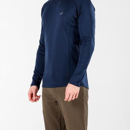 Astro - męska koszulka 100% wełna merino z zamkiem (195 g/m²)