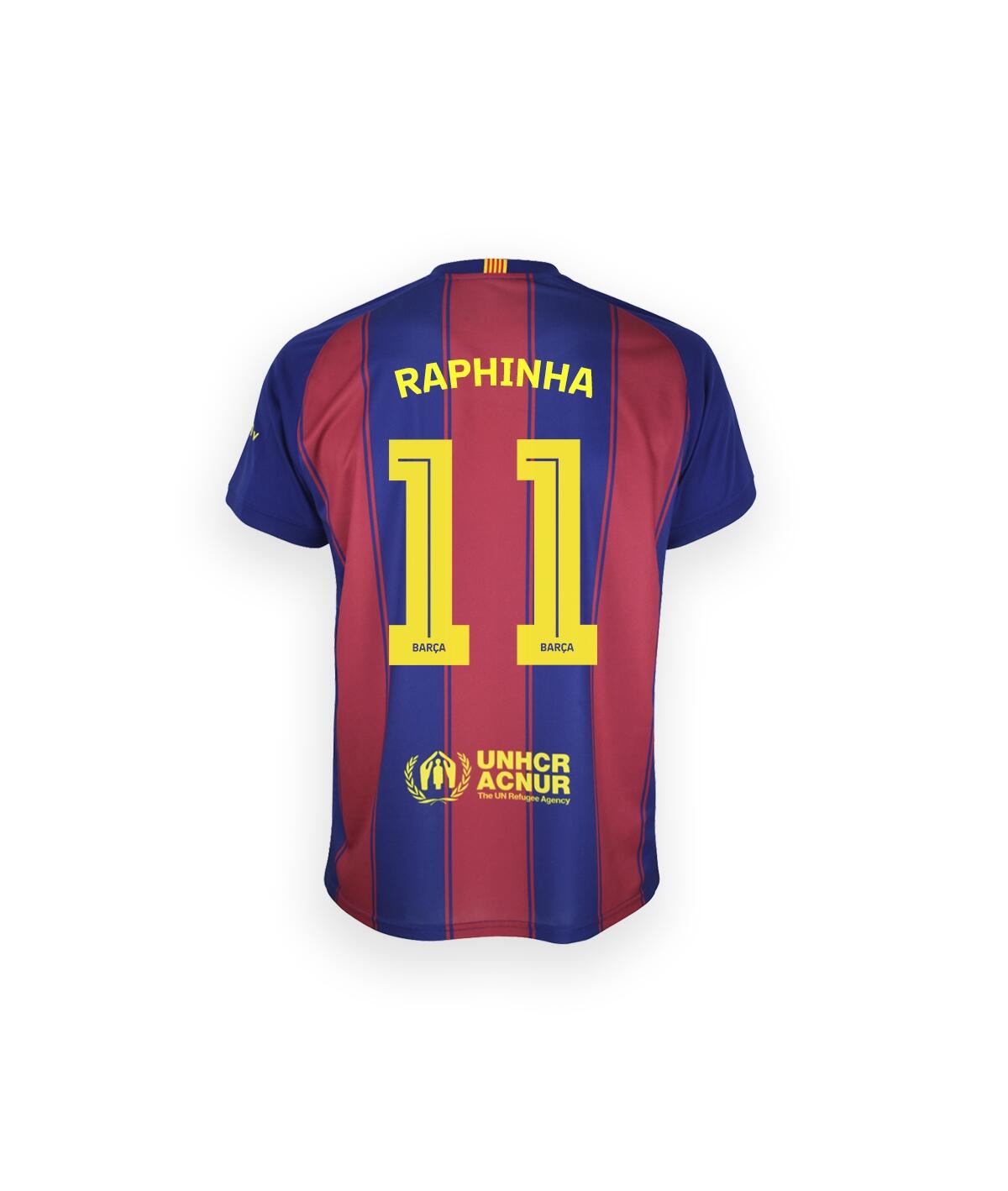 Camisola Raphinha Principal Futebol FC Barcelona Réplica Oficial 25/26 Adulto 3/7