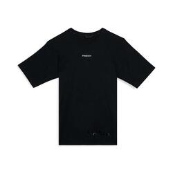 T-shirt de coupe ajustée avec imprimé brillant sur le devant