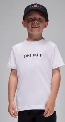 T-shirt bambino jordan wordmark - bianco