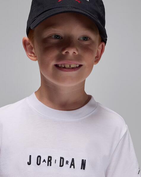 T-shirt bambino jordan wordmark - bianco 3/6
