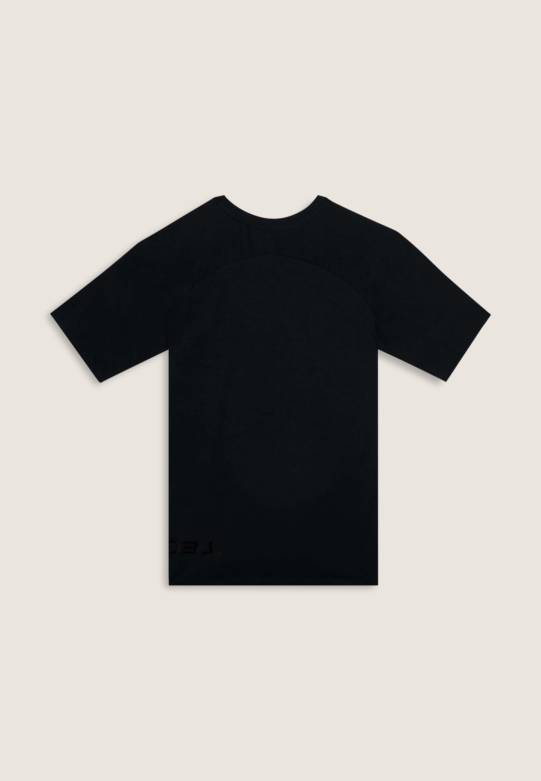 T-shirt slim con stampa lucida sul davanti 2/3