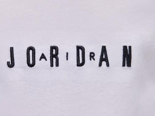 T-shirt bambino jordan wordmark - bianco 4/6
