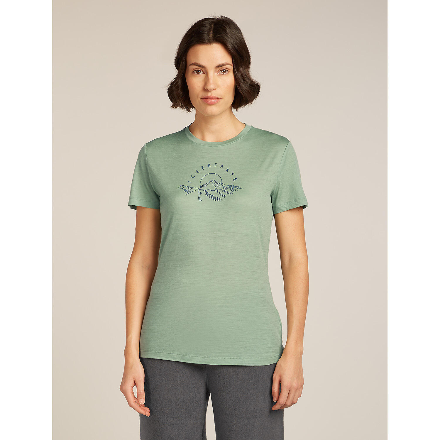 Damen Shirt W Mer 150 Tech Lite SS Tee Sunrise 2/6