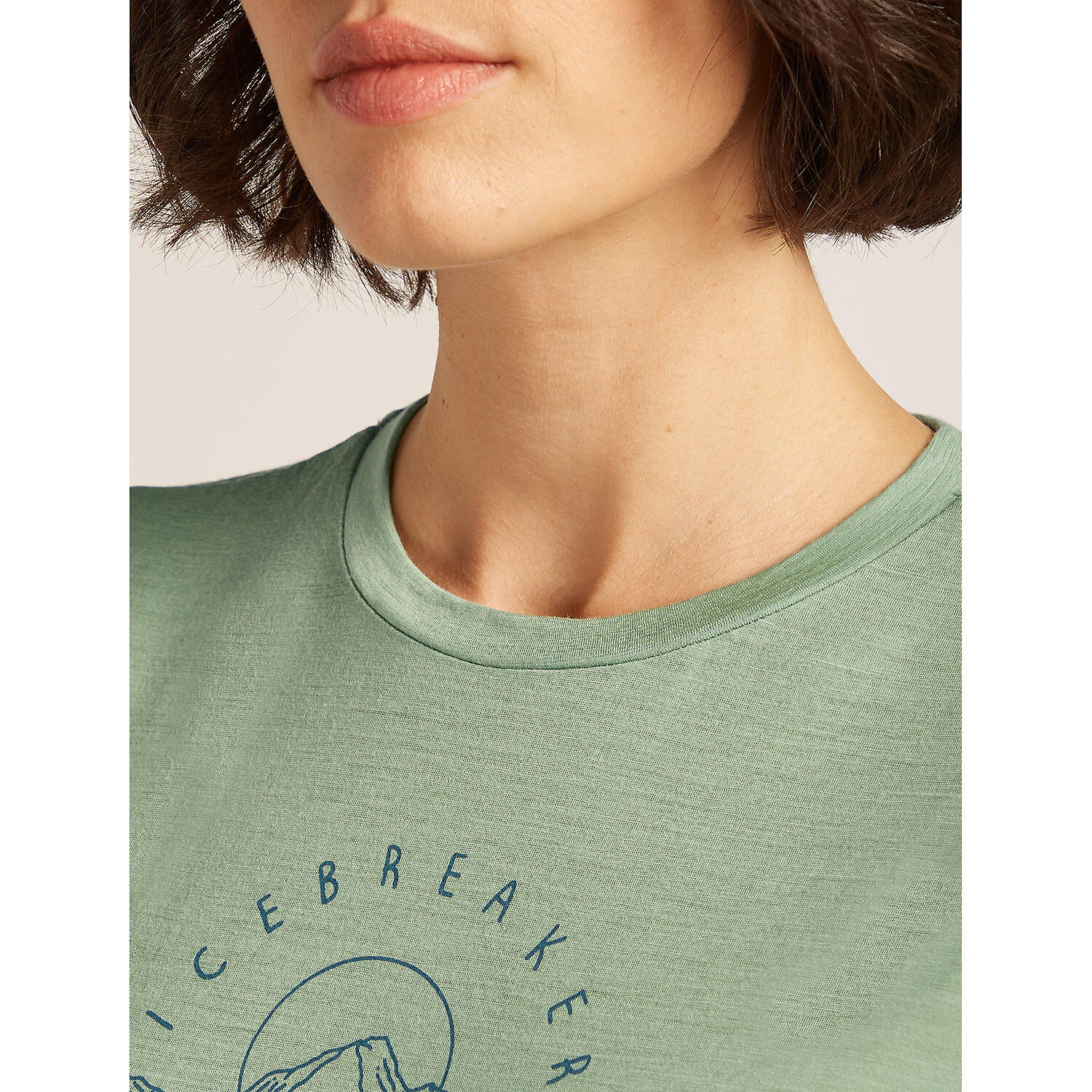 Damen Shirt W Mer 150 Tech Lite SS Tee Sunrise 5/6