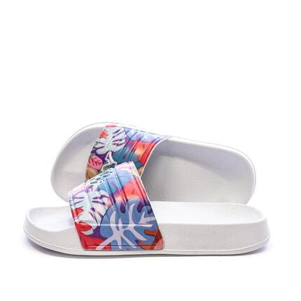 Claquettes Blanches à fleurs Fille Kappa Logo Sarty 2