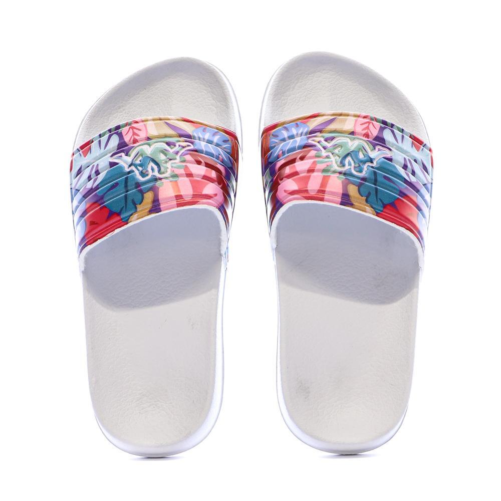 Chanclas Kappa Sarty 2 de Niña Blancas con Flores 3/3