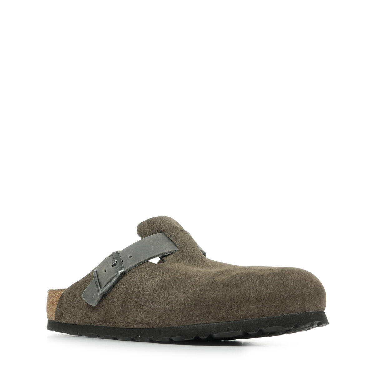 Birkenstock Boston - Concrete Grey Suede 3/5