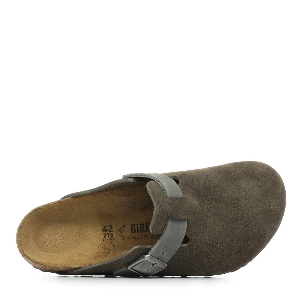 Birkenstock Boston - Concrete Grey Suede 2/5