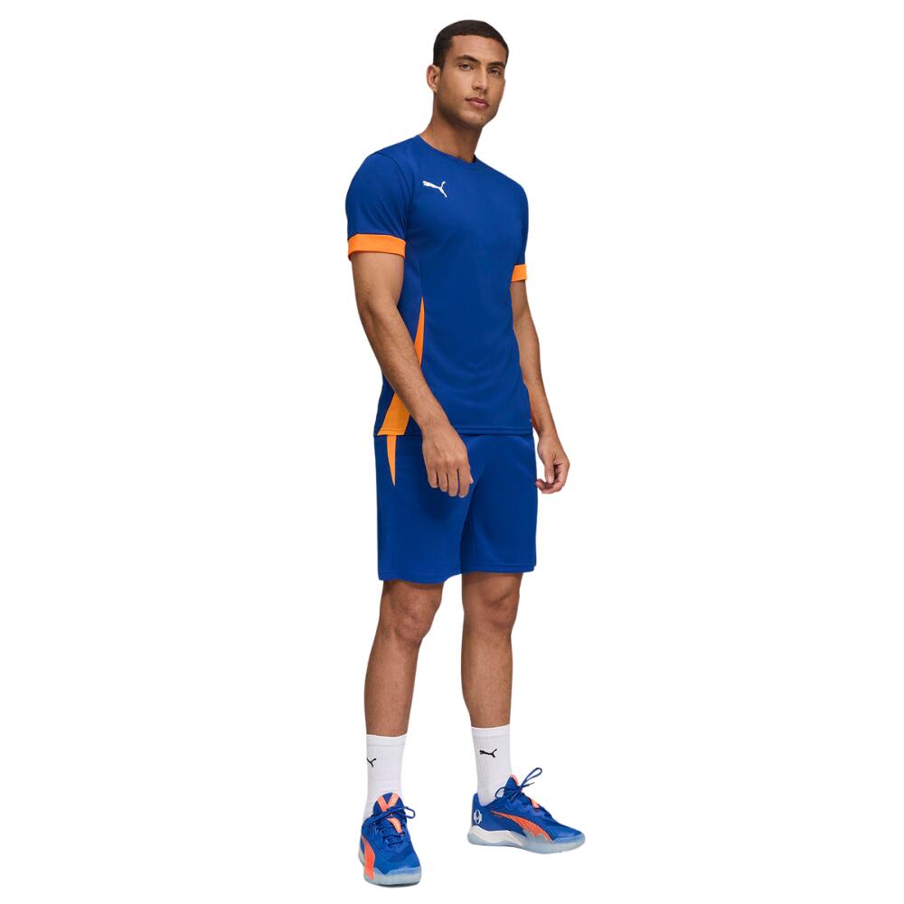 PUMA INDIVIDUAL PADEL JERSEY 660172 99 Blue Pumawhite – Camiseta de Pádel Mascul 3/4
