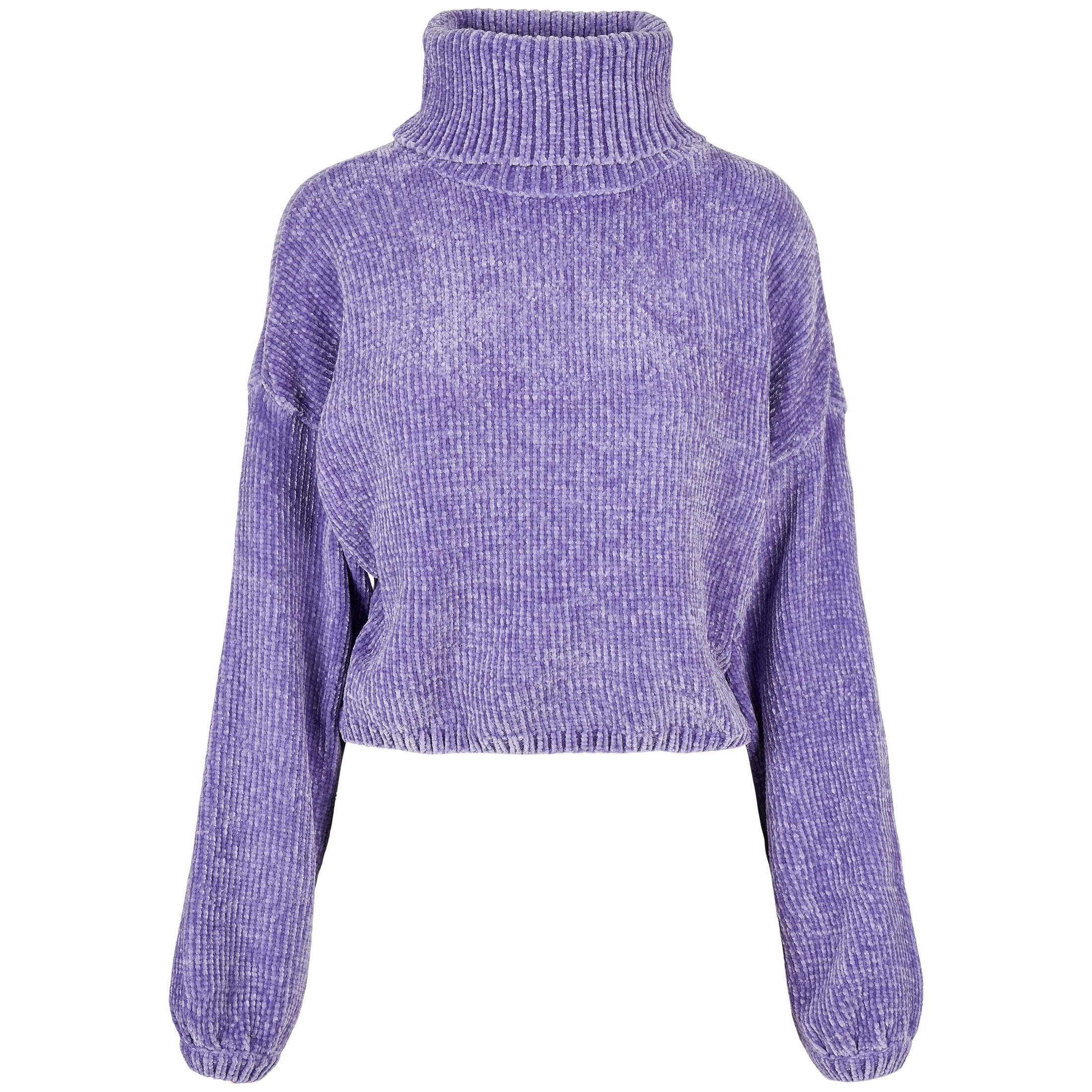 Urban Classics - Sweatshirt Col Roulé Femme Urban Classics Chenille - Sweat-shirt - Bleu - Decathlon