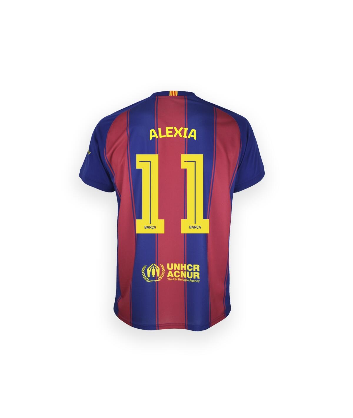 Camisola Alexia Principal Futebol FC Barcelona Réplica Oficial 25/26 Adulto 3/7