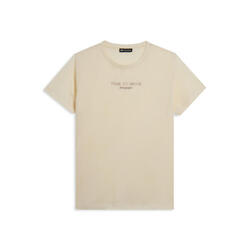 T-shirt pour femmes coupe confort avec imprimé doré