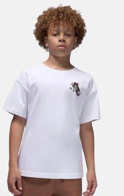 T-shirt ragazzo jordan jdb air jordan has landed ss - bianco