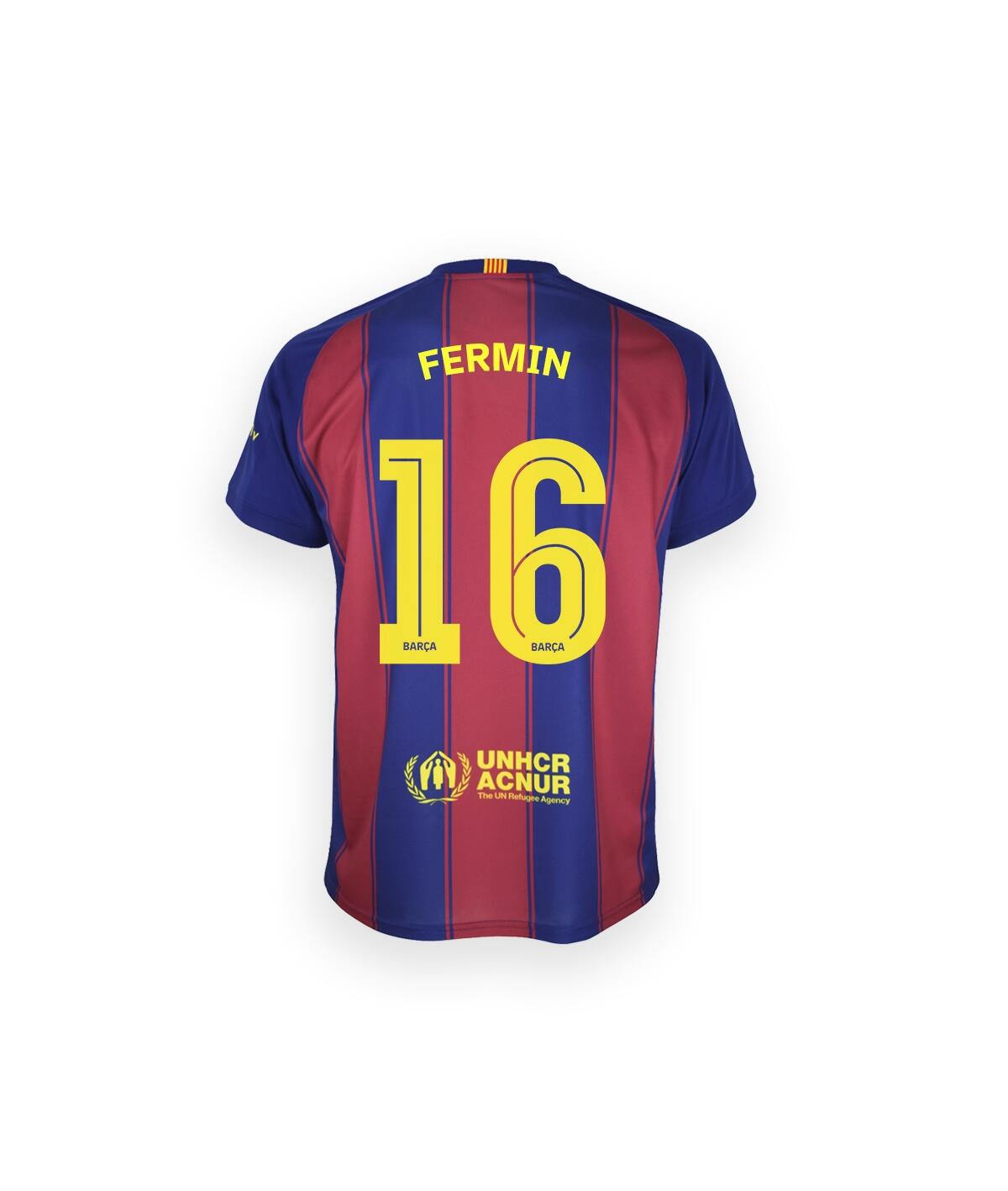 Camiseta Adulto Fermin FC Barcelona Primera Equipación Réplica Oficial 25/26 3/7