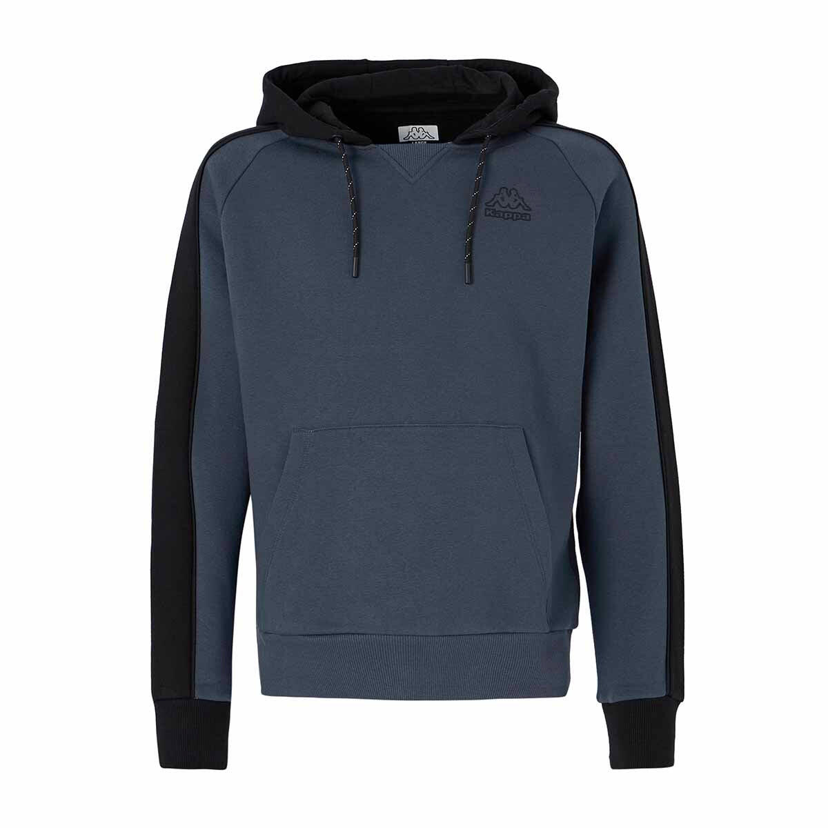 Hoodie manches longues homme Gippi gris, noir 1/3