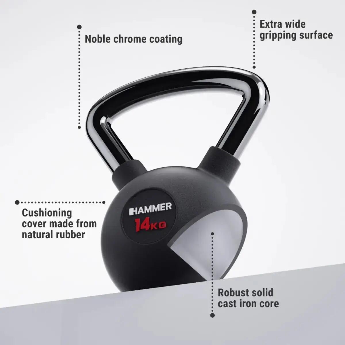 Pesa rusa Kettlebell Premium 16 KG Hammer 2/10