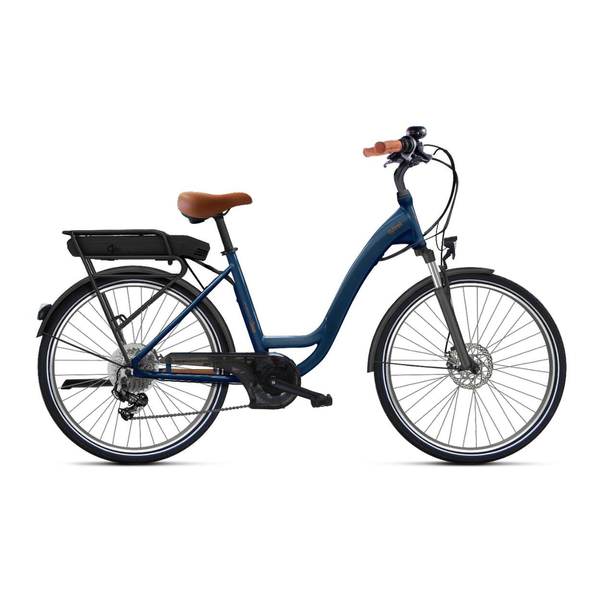 O2 Feel - Reconditionné -vélo Électrique O2feel Vog City Origin 2.1 S- Etat Correct - Vélo Ville - Bleu - Decathlon