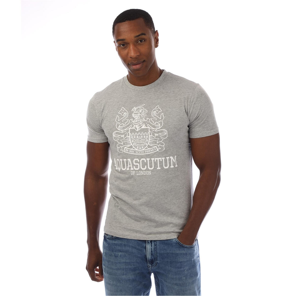 Mens London Aldis TShirt (Grey) 3/4