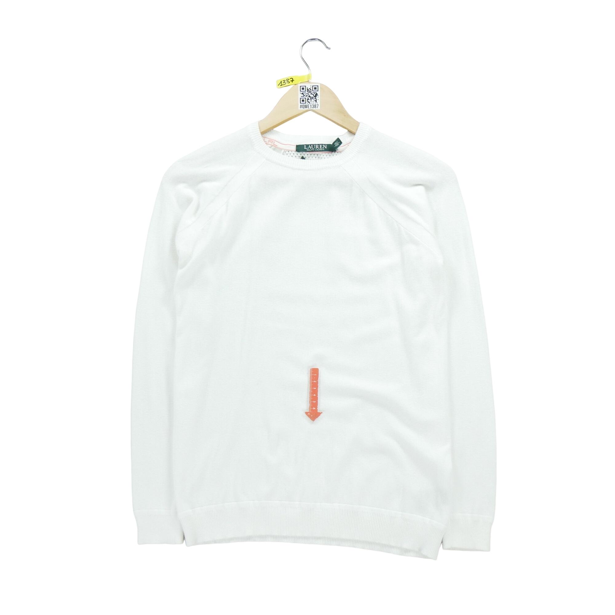 Tweedehands Dames Witte Trui Goede staat RALPH LAUREN Decathlon