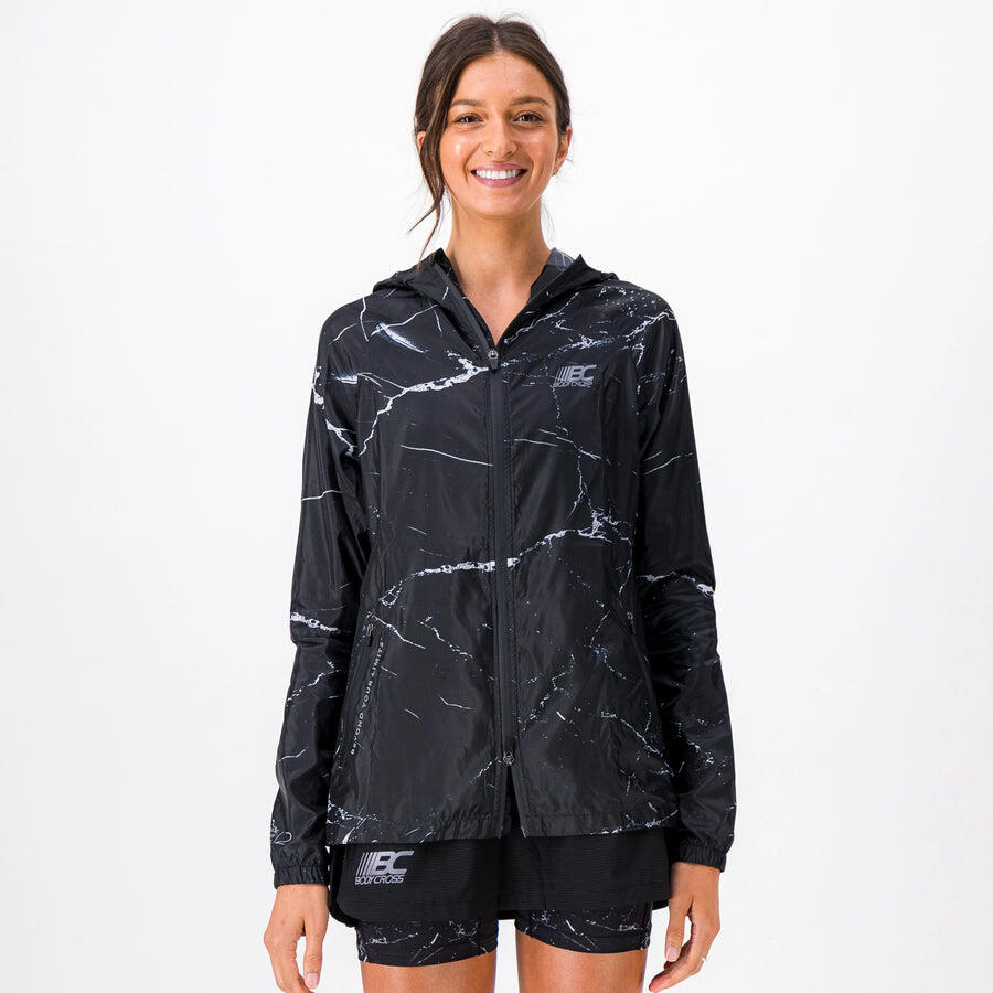 Casaco corta-vento feminino trail-running terrarun windbreaker