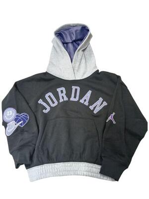 Felpa ragazza jordan blue jeans & blind - nero