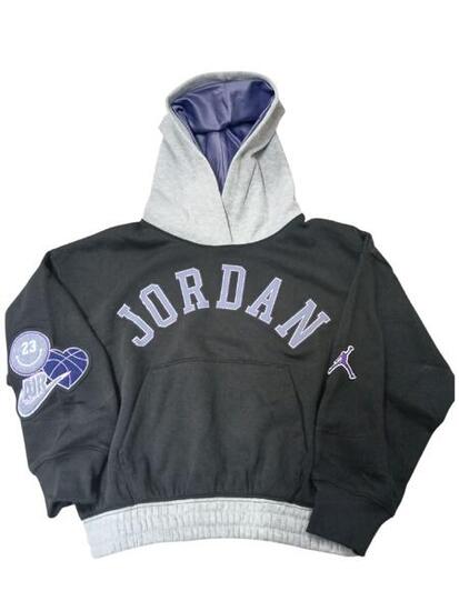 Felpa ragazza jordan blue jeans & blind - nero
