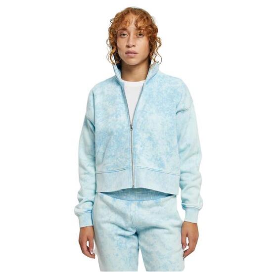 Bluza krótka oversized zapinana na zamek z kapturem damska Urban Classics Towel