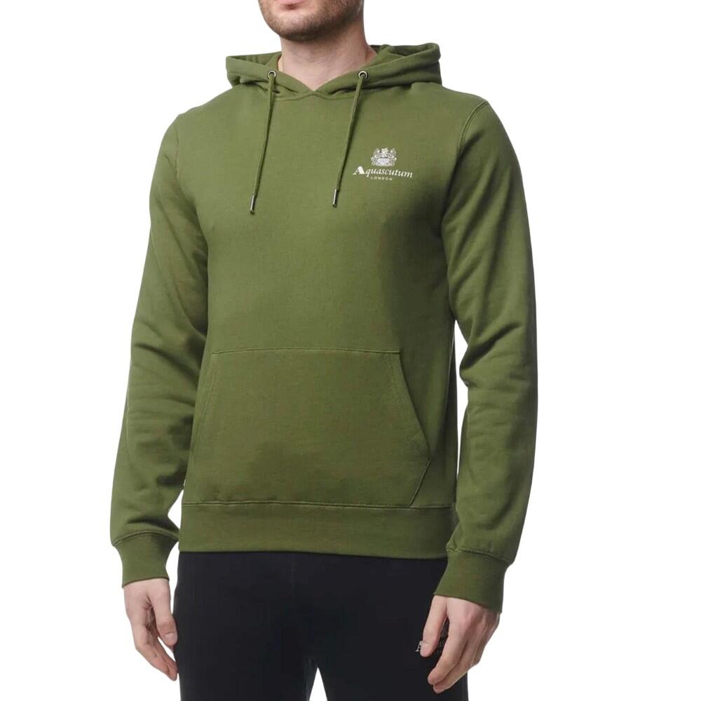 Sweat À Capuche Motif Petit Logo ACTIVE Homme (Vert) 4/4