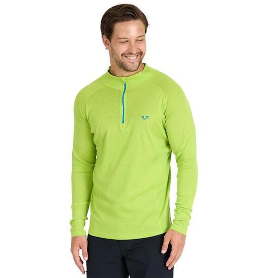 Astro - męska koszulka 100% wełna merino z zamkiem (195 g/m²)