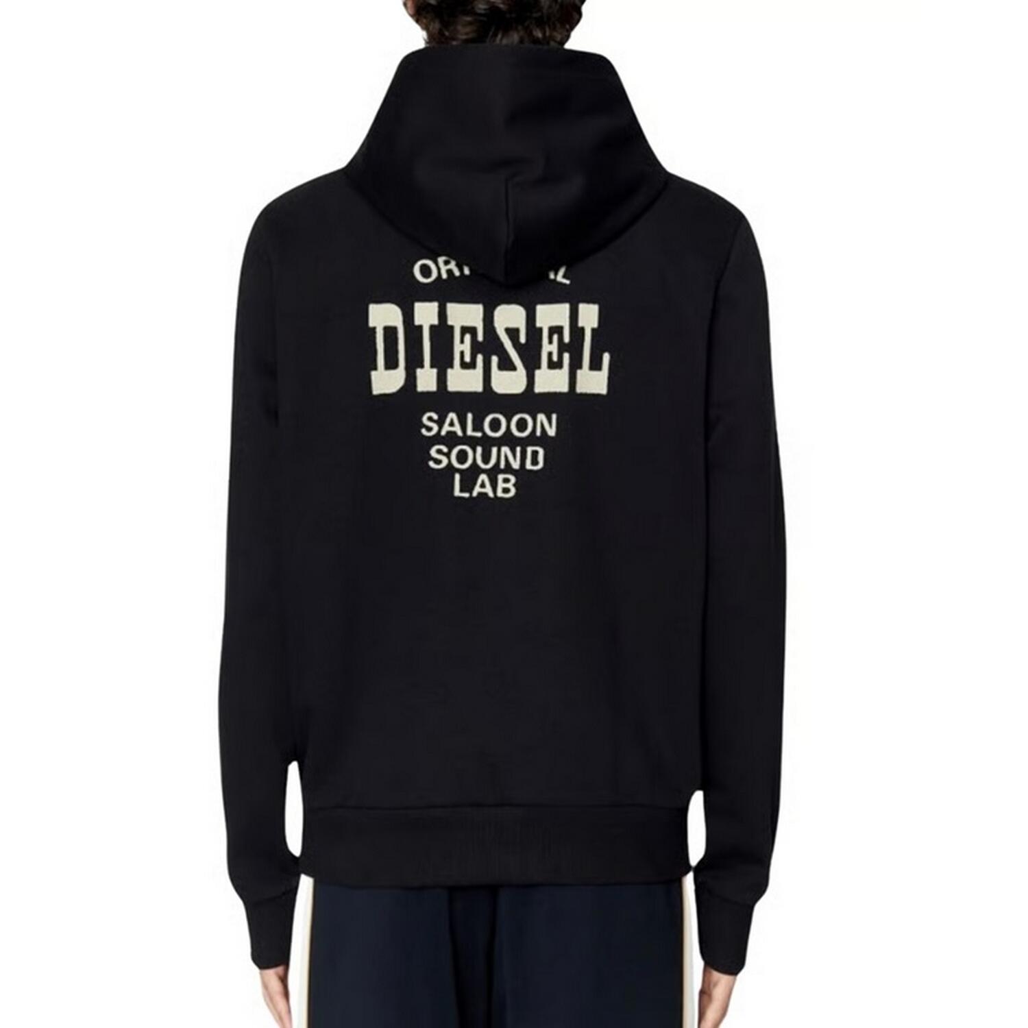 "Saloon" Kapuzenpullover für Herren Schwarz 2/2