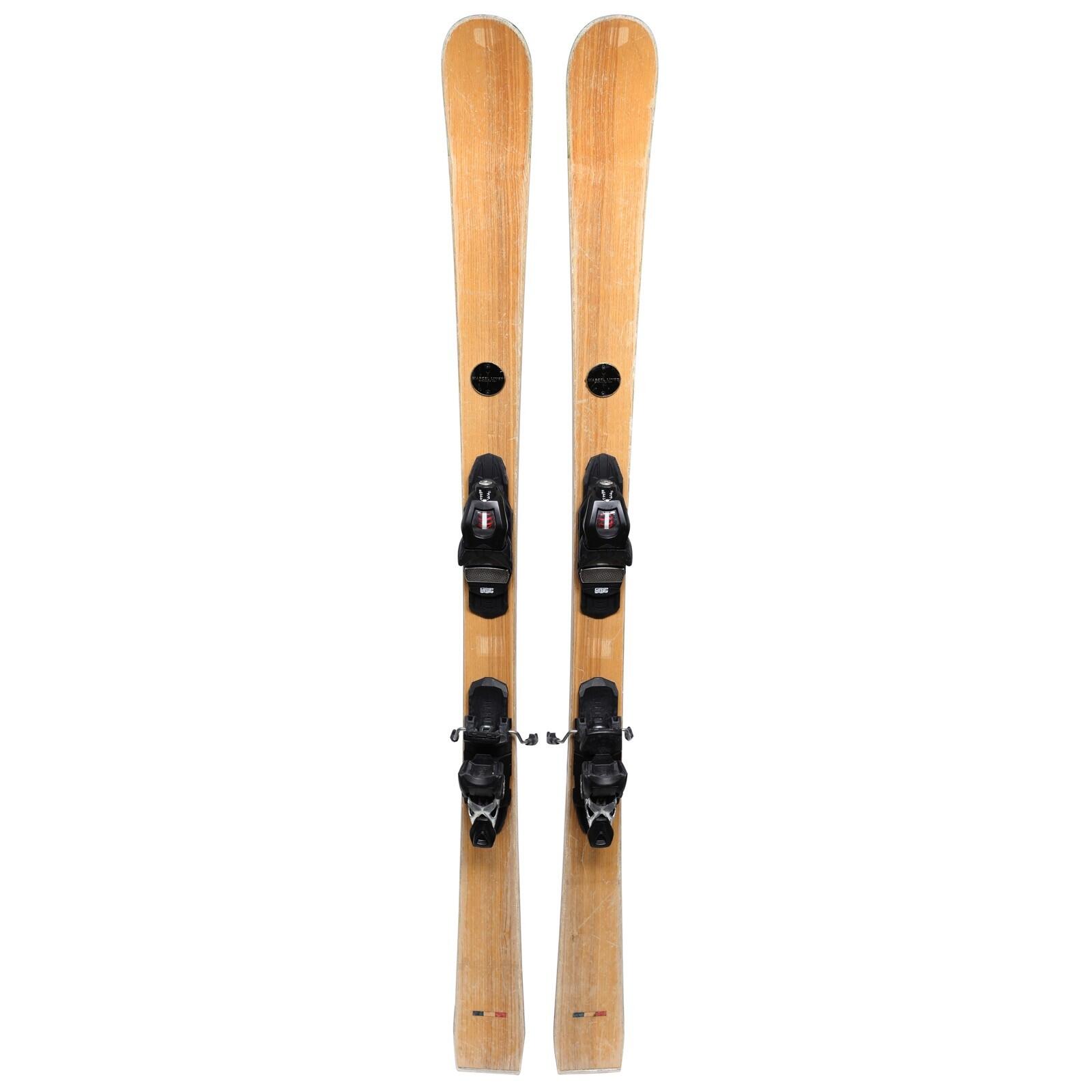 RECONDITIONNE - Ski Marcel Livet Marius Authentique 82 + Fixations 2/4