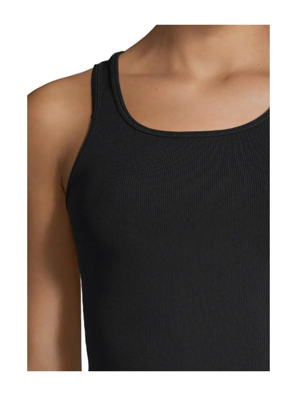 T-shirt court a dos nageur côtelé respirant et élastique Casall pour femme 4/5