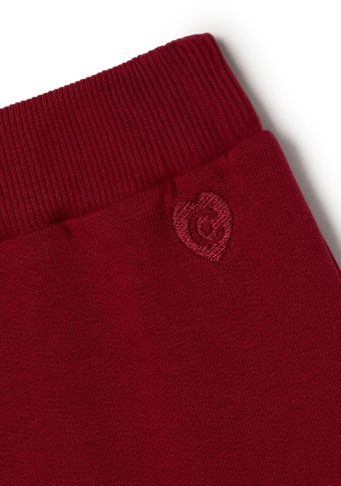 Pantalón Jogger de Felpa Burdeos Conguitos 2/4