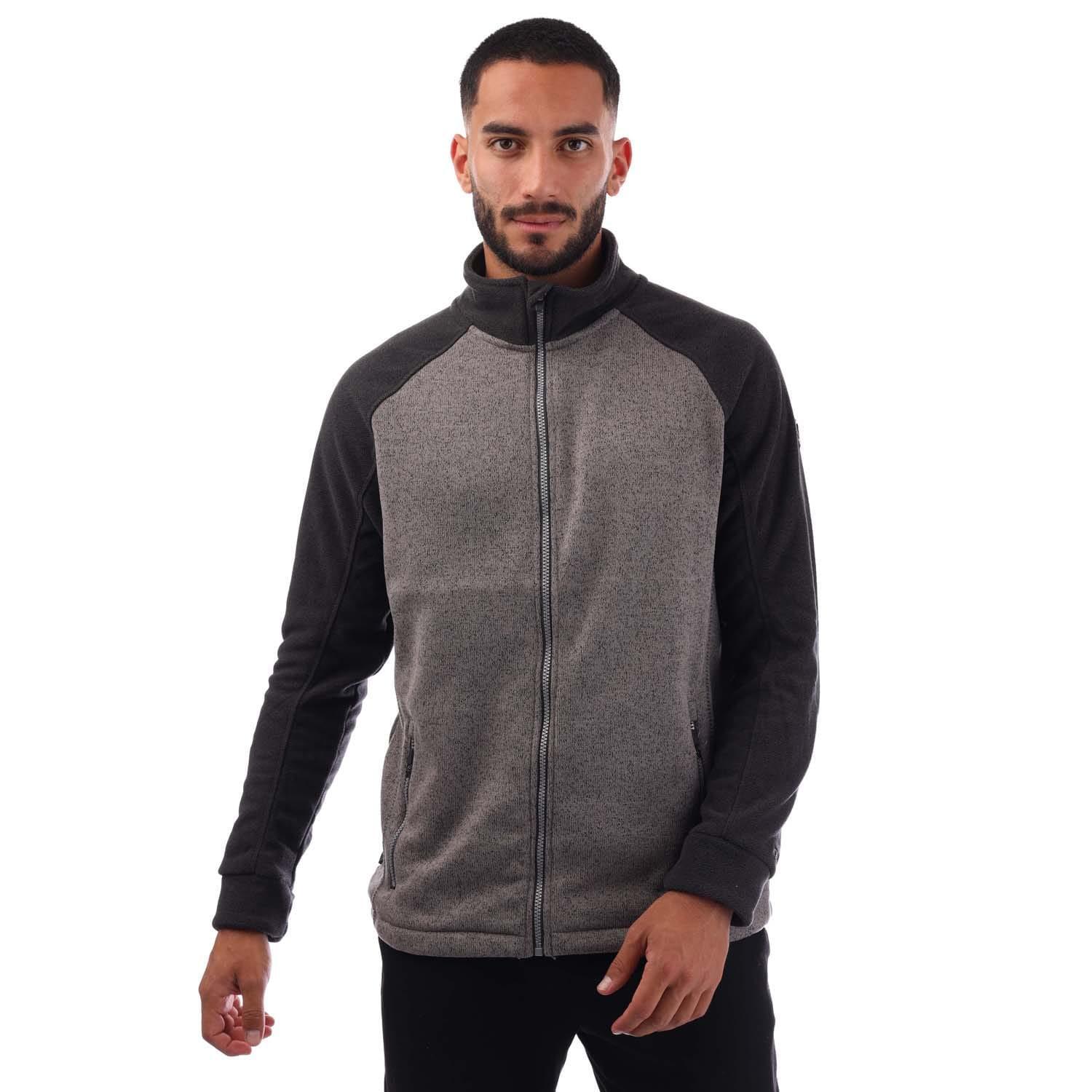 TRESPASS Mens Sonstown Fleece Jacket (Grey)