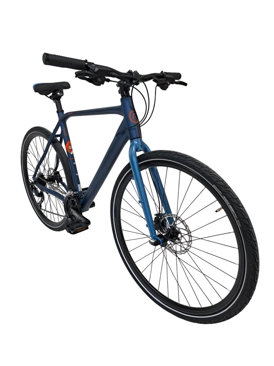 Gereviseerde Graveler Man racefiets, 28 inch, L, matblauw 2/6
