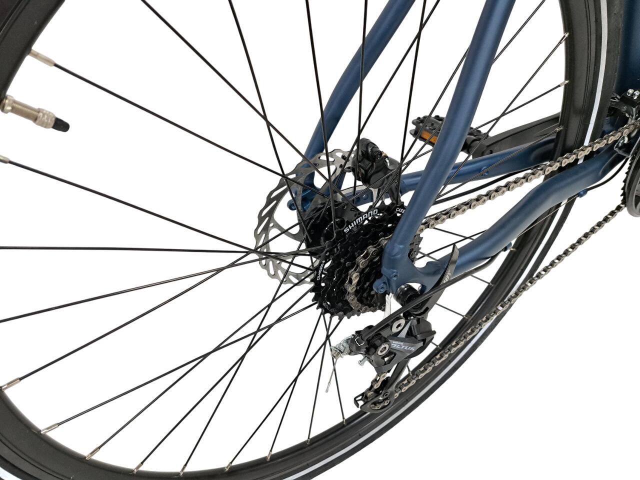 Gereviseerde Graveler Man racefiets, 28 inch, L, matblauw 6/6