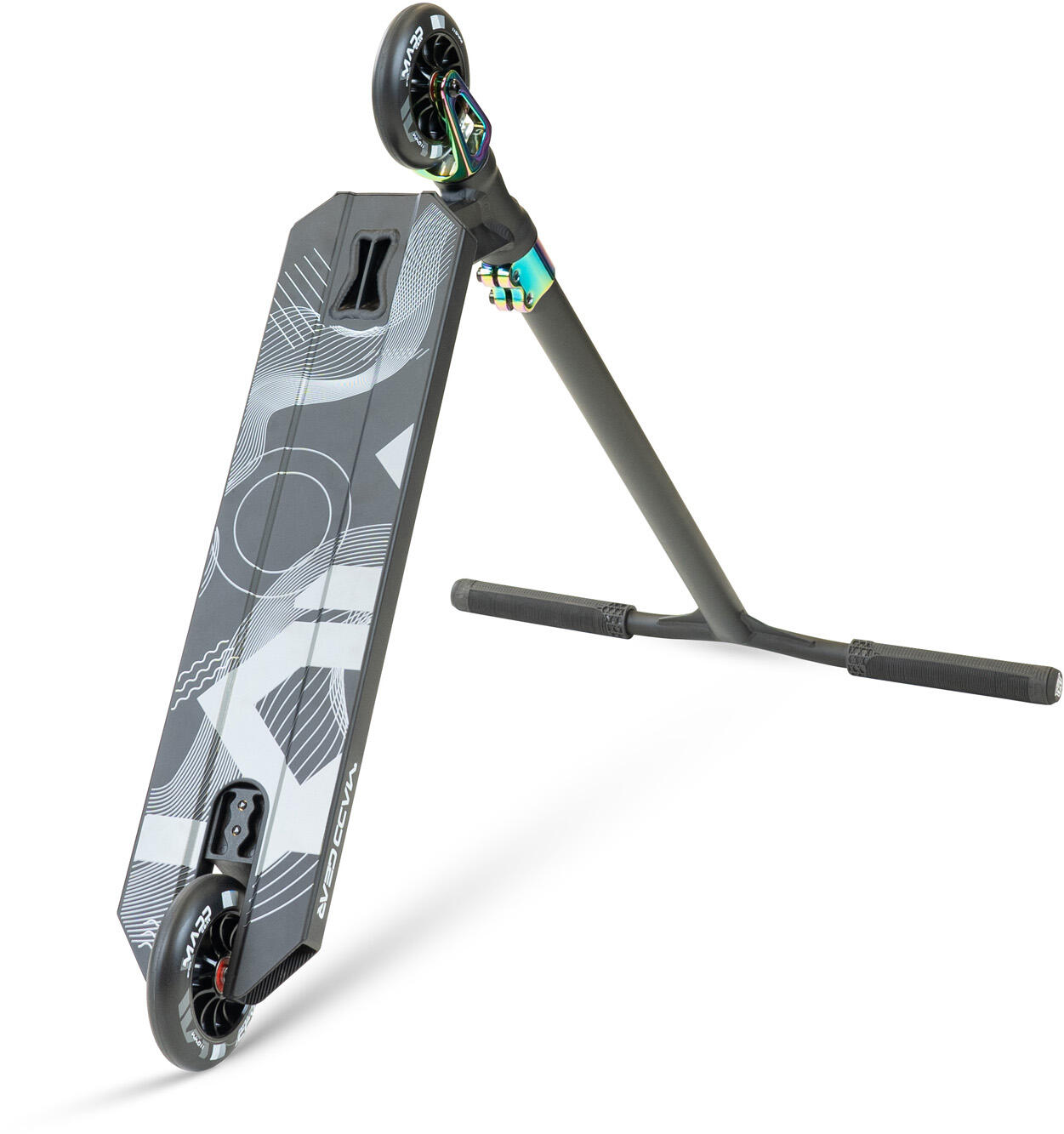 Trottinette freestyle Madd Gear MG5 Axion noir-rainbow 110mm 2/4